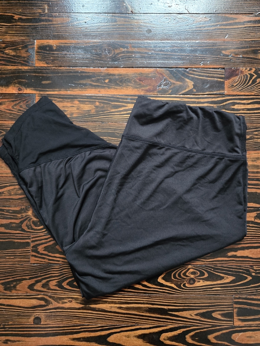 (3/$25) Pro Player Black Mesh Panel Capri Leggings High Waist Activewear Size 2X